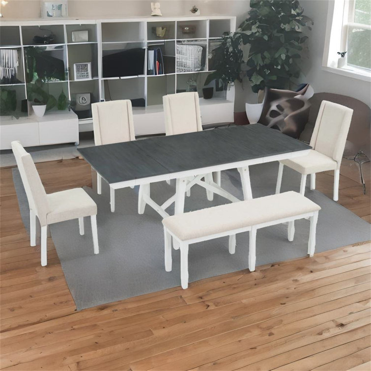 Extendable dining table set for online 12